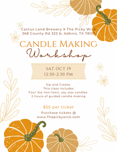 Cactus Land Brewery Candle Workshop (TEXAS)